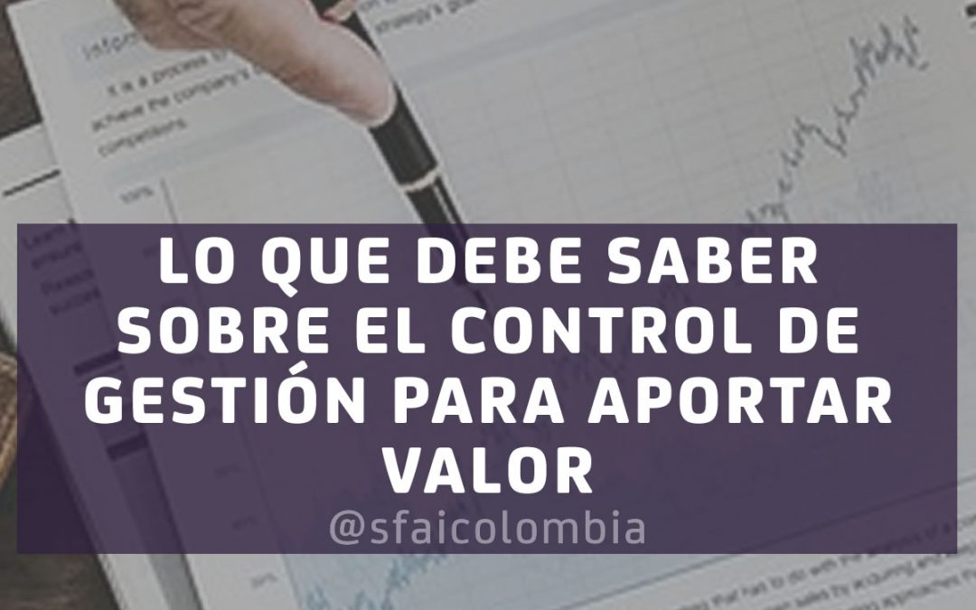 EL CONTROL DE GESTIÓN: Para aportar valor